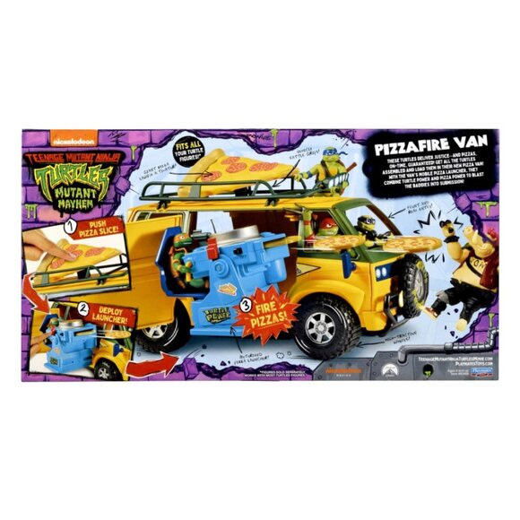 Teenage Mutant Ninja Turtles TMNT Pizza Deliver Van Vehicle Toy Car Mutant Mayhe - Picture 12 of 16